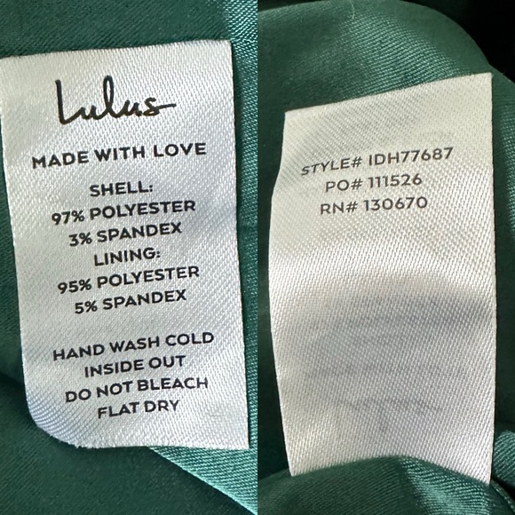 NWT Lulus Lucky Lady Hunter Green Satin Ruffled Maxi Dress Size M (6-8) - Picture 9 of 15